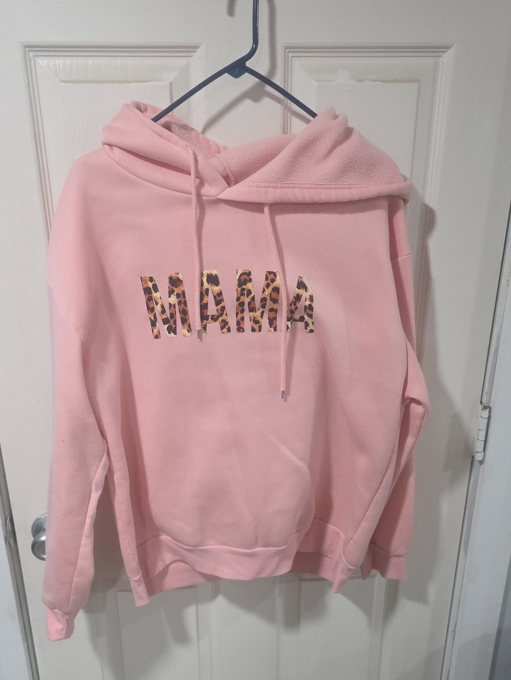 Pink 'MAMA' Leopard-Print Matching Set